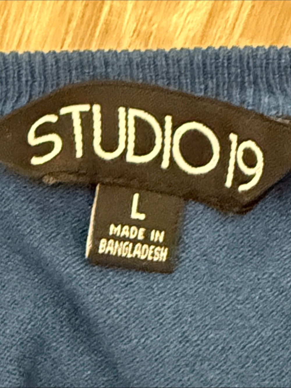 Studio 19 Women’s Simple Crewneck Long Sleeve Top in Teal Blue, Size Large - Picture 6 of 9